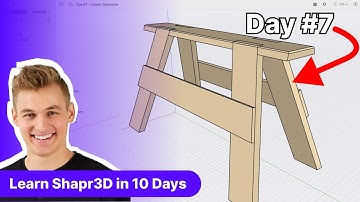 Shapr3D voor houtbewerkers Tutorial | Dag 7: 3D-modelleer een zaagbok in Sharp3D