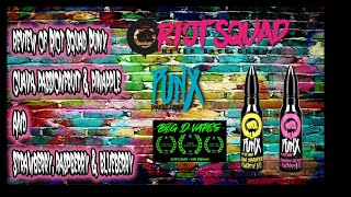 Review of  RIOT SQUAD PUNX strawberry, Raspberry and Blueberry and Guava, passionfruit and Pineapple