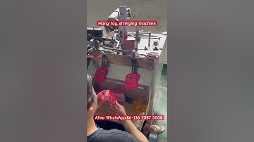 Full automatic Hang tag stringing machine