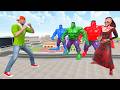 Jack Vs Evil Nun Vs Colorful Hulk In Indian Theft Auto Simulator