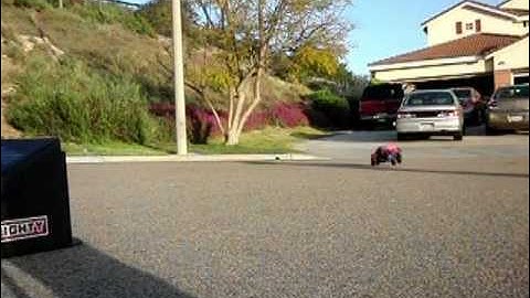 Traxxas Slash Bash, RC Car Tricks in Slow Motion using a Casio Exilim FS-10