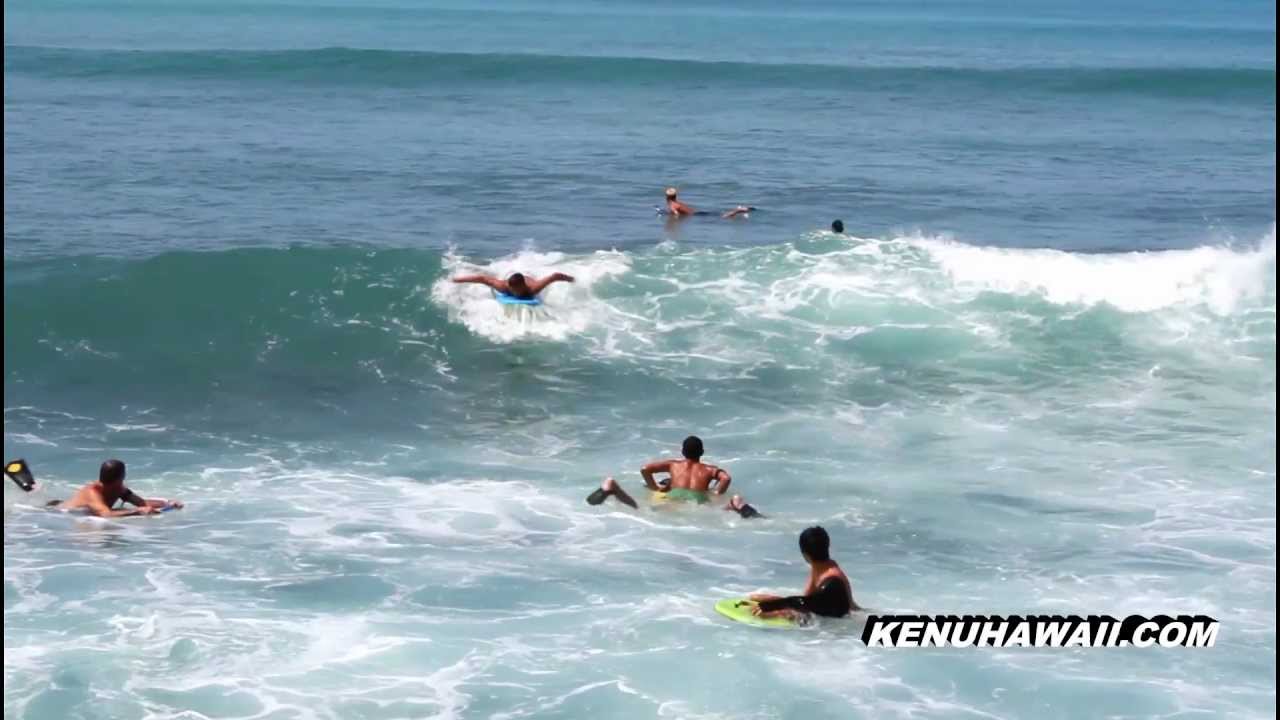 Waikiki Walls bodyboard waves YouTube