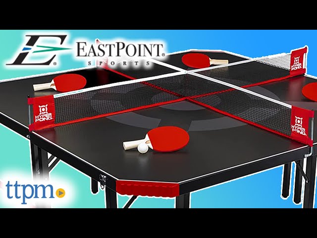  EastPoint Sports Hyper Pong 4-Way Table Tennis - Four Square Ping  Pong Mashup Fun for The Whole Family : Sports & Outdoors