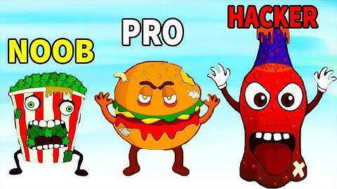 NOOB vs PRO vs HACKER in Zombie Food Clicker Gameplay All Levels