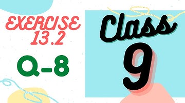 Class 9 Ex-13.2 Q8 ncert class 9th math chapter 13 solution trick In English surface area and volume