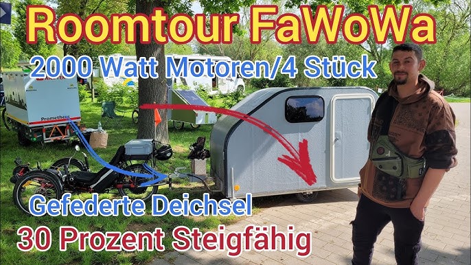 Vorstellung meines Fahrradwohnwagen von Mody-Plast 