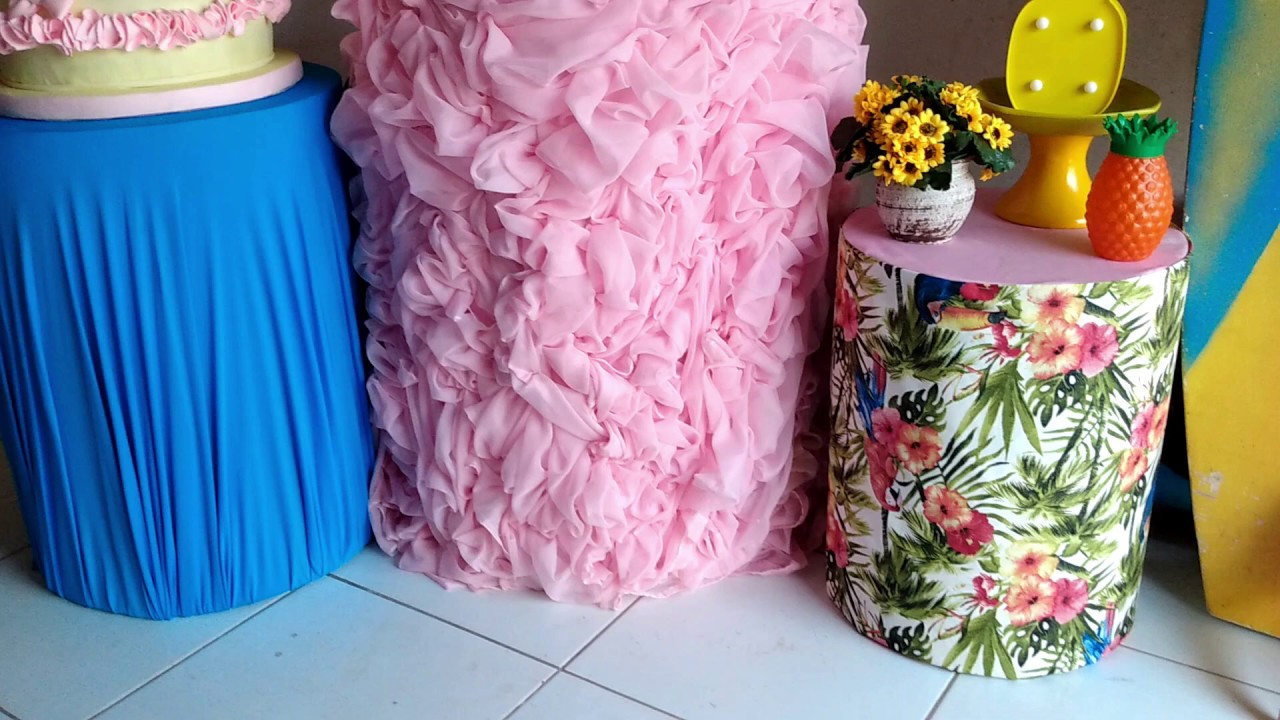 Três maneiras de encapar a mesa cilindro