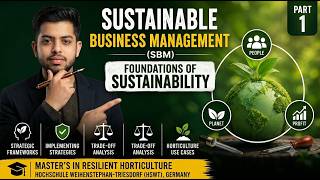 Foundations of Sustainability | Sustainable Business Management (SBM) | Part 1