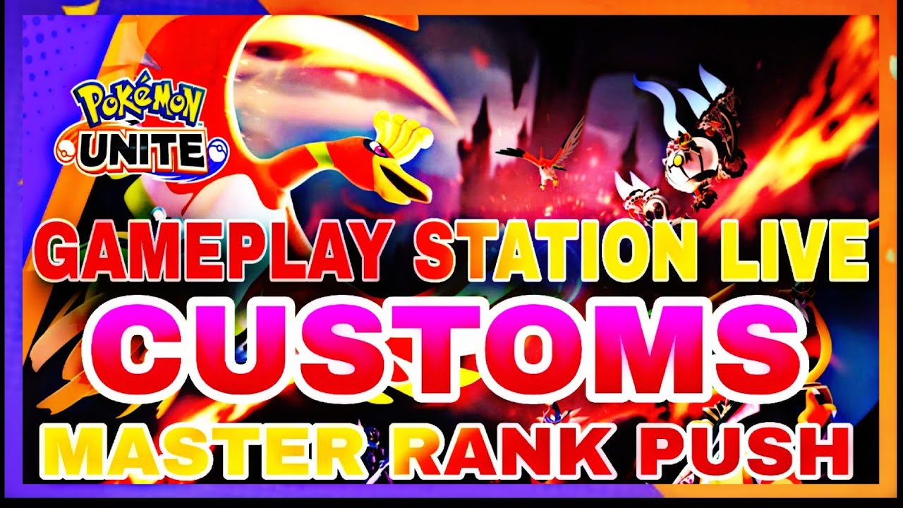 MASTER RANK PUSH AND CUSTOM | POKEMON UNITE LIVE - YouTube