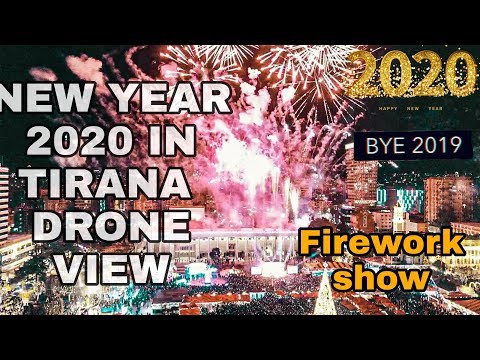 New Year 2020 in Albania | Amazing Firework Show (Drone View) | Fishekzjarret ne Tirane2020