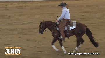 Opus Cat Olena ridden by Clay Volmer  - 2018 NRCHA Derby (Rein - Open Derby)