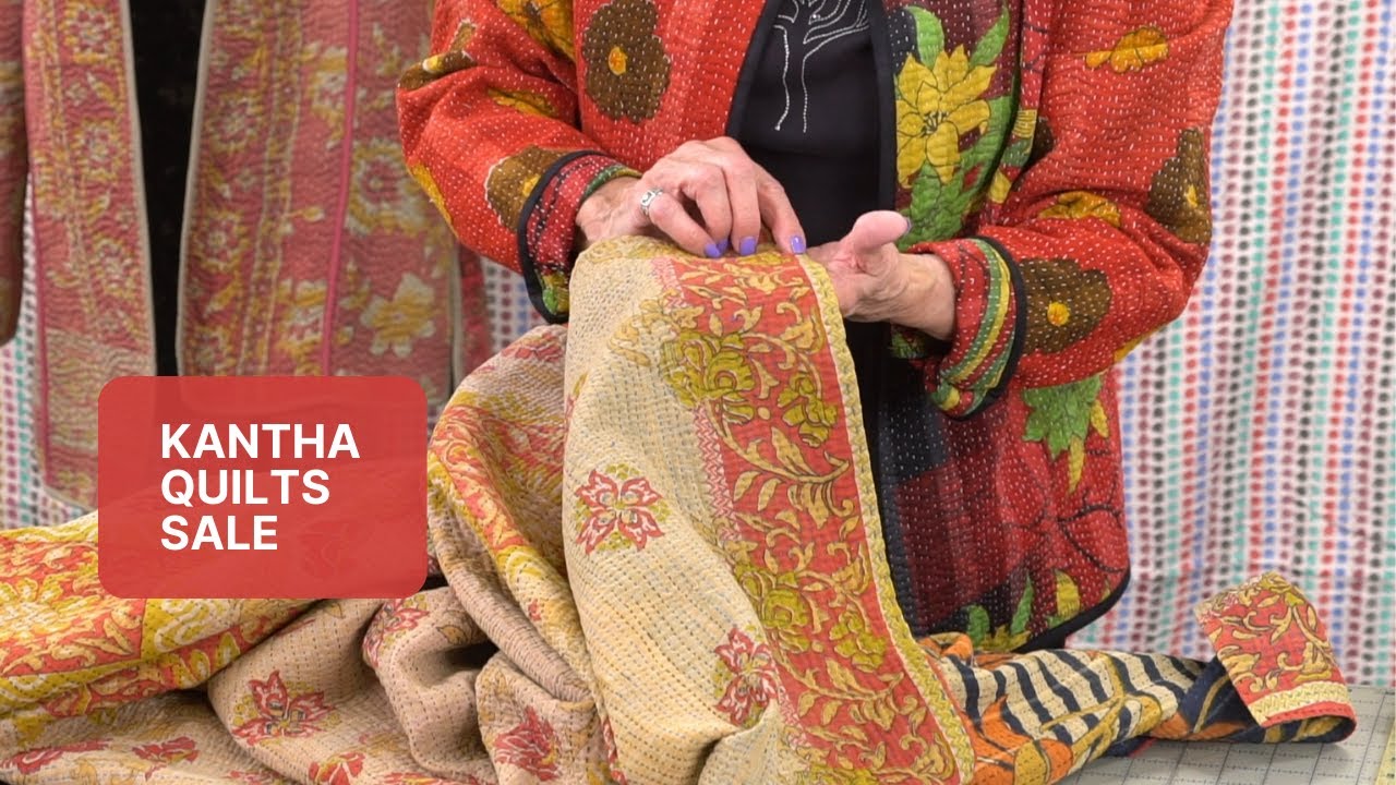 Vintage Kantha Quilts from India