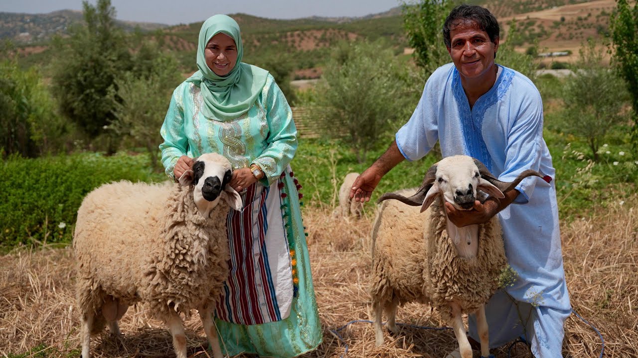 الاحتفال بعيد الاضحى في البادية الجبلية