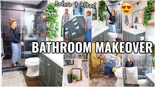 BATHROOM MAKEOVER!! EXTREME BATHROOM REMODEL | HOUSE TO HOME Honeymoon House Episode 6