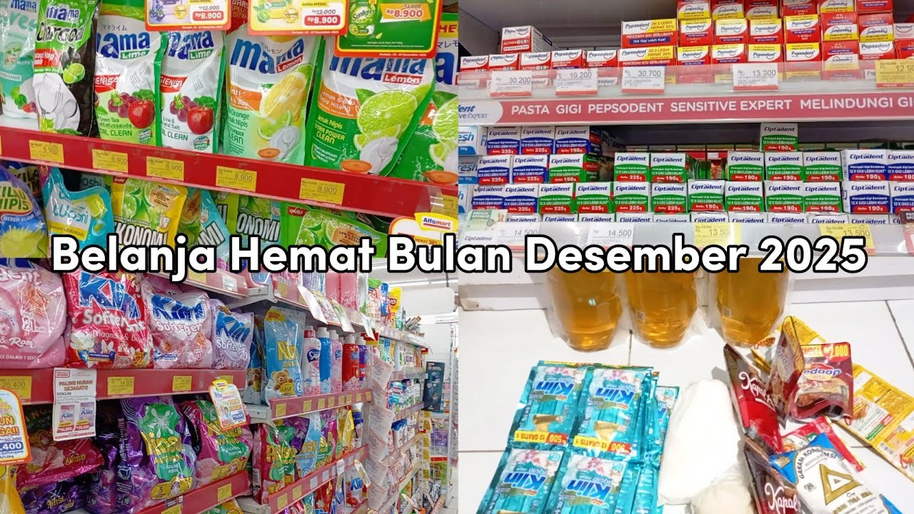 Belanja hemat bulan Desember 2025 | Bongkar belanjaan 