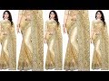 Designer Party Wear Sarees | Stylish Saree Designs | New Party Wear Embroidered Saree Blouses