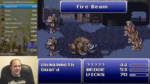 Final Fantasy VI Speedrun (Glitchless Any%) - 5:14:15