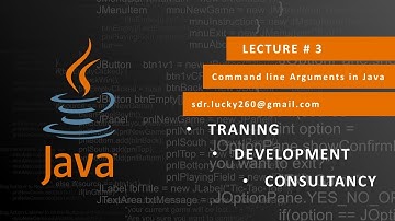 Command line Arguments in Java (3)