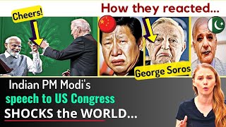 How the WORLD is reacting to Modi&#39;s historic speech in the USA... Soros and China | Karolina Goswami