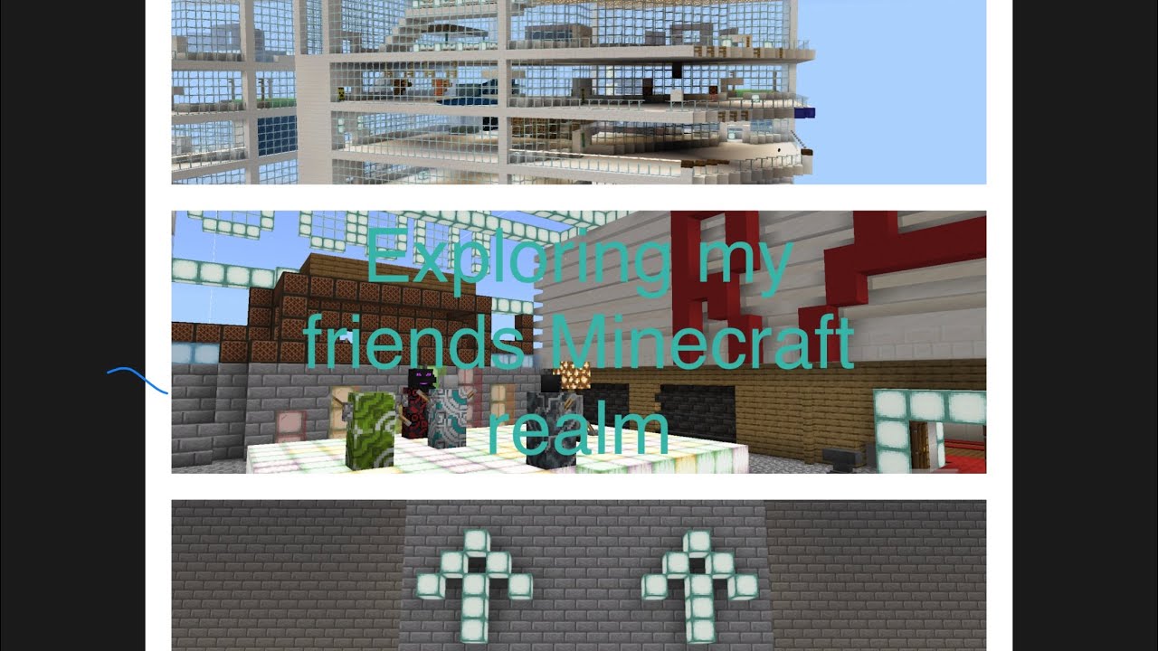 Exploring my friends Minecraft realm - YouTube