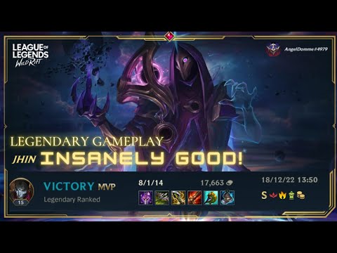 JHIN STILL INSANELY GOOD - LEGENDARY RANK GAMEPLAY | WILDRIFT @AngelDommeX