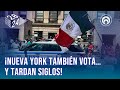 ¡7 horas! Mexicanos en Nueva York tardan una eternidad en votar