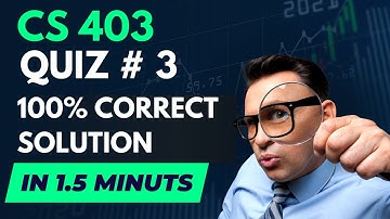 CS403 Quiz # 3 | CS403 Quiz | CS403 | CS403 Quiz 3 #cs403 #shorts
