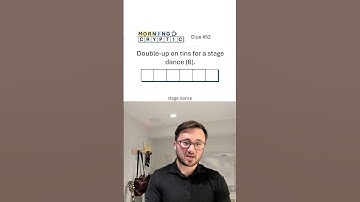 Morning Cryptic #52: Double-up on tins for a stage dance (6).