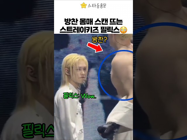방찬 스캔(?)뜨는 필릭스