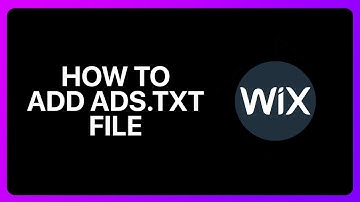 How To Add ADS,TXT File On Wix Tutorial