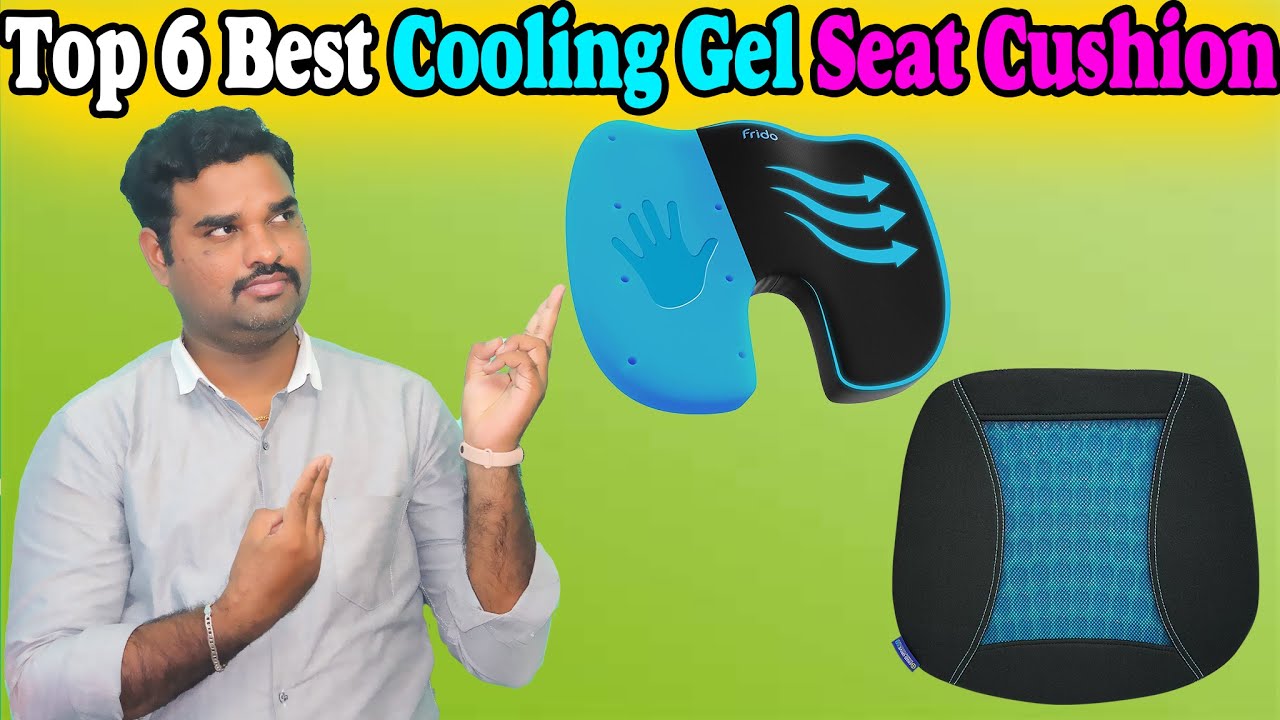 Gel Seat Cushion for Long Sitting - Portable Gel Cushion with