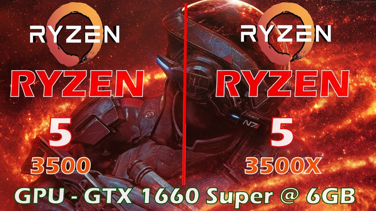 Ryzen5 3500 vs Ryzen5 3500X | GPU- GTX 1660SUPER | Gaming Benchmark