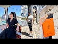 Travel Vlog: Lisbon- What I Wore &amp; Did , Shopping at Hermes, Restaurants | Portugal Holiday