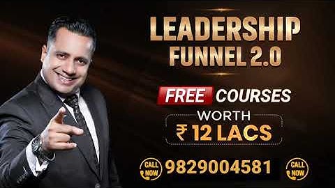 Why Join Leadership Funnel 2.0 Dr Vivek Bindra,