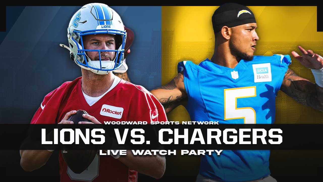 Where To Watch Detroit Lions Vs Los Angeles Chargers