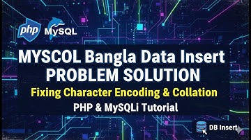 Mysql db bangla data insert problem solution . | php | mySQL DB