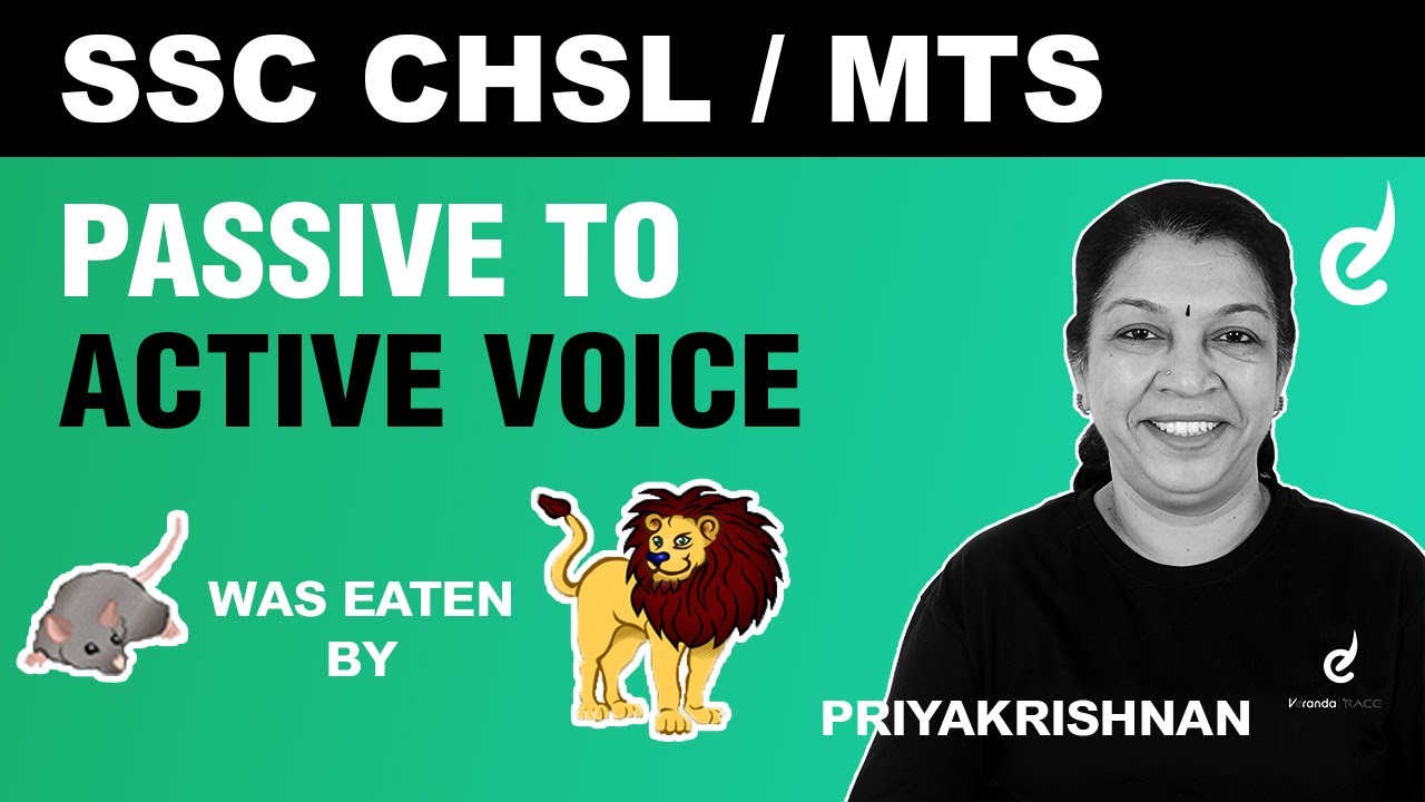 Passive Voice and Active Voice - English by Priya Krishnan | SSC CHSL ...