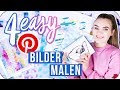 4 EASY BILDER die JEDER malen kann - Pinterest Inspired DIY // I'mJette