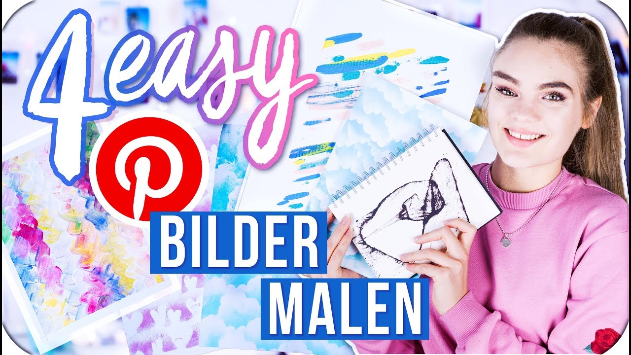 4 Easy Bilder Die Jeder Malen Kann Pinterest Inspired Diy I Mjette Youtube