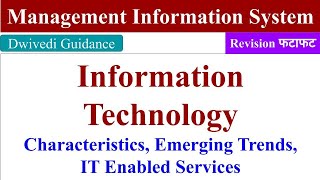 Information Technology, meaning, Characteristics, IT enabled services, ites, management information screenshot 4