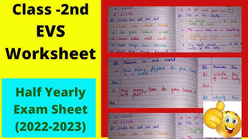 class 2 evs worksheet/ evs/ Evs worksheet for class 2/ Test paper practice/ evs worksheet of class 2
