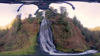 Munson Creek Falls Drone 360 VR CAM