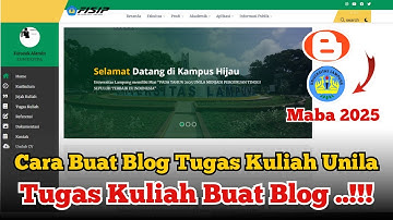 Cara Membuat Blog Mahasiswa I Tutorial Pembuatan Blog Maba Unila 2025