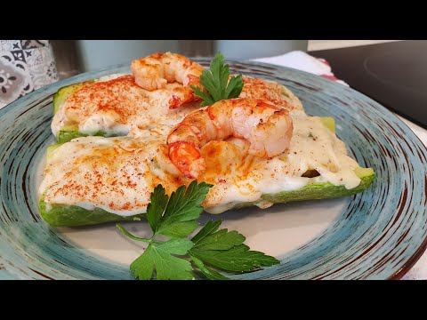 Video: Calabacín Relleno De Masa De Pescado