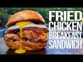 The Best Fried Chicken Breakfast Sandwich | SAM THE COOKING GUY 4K