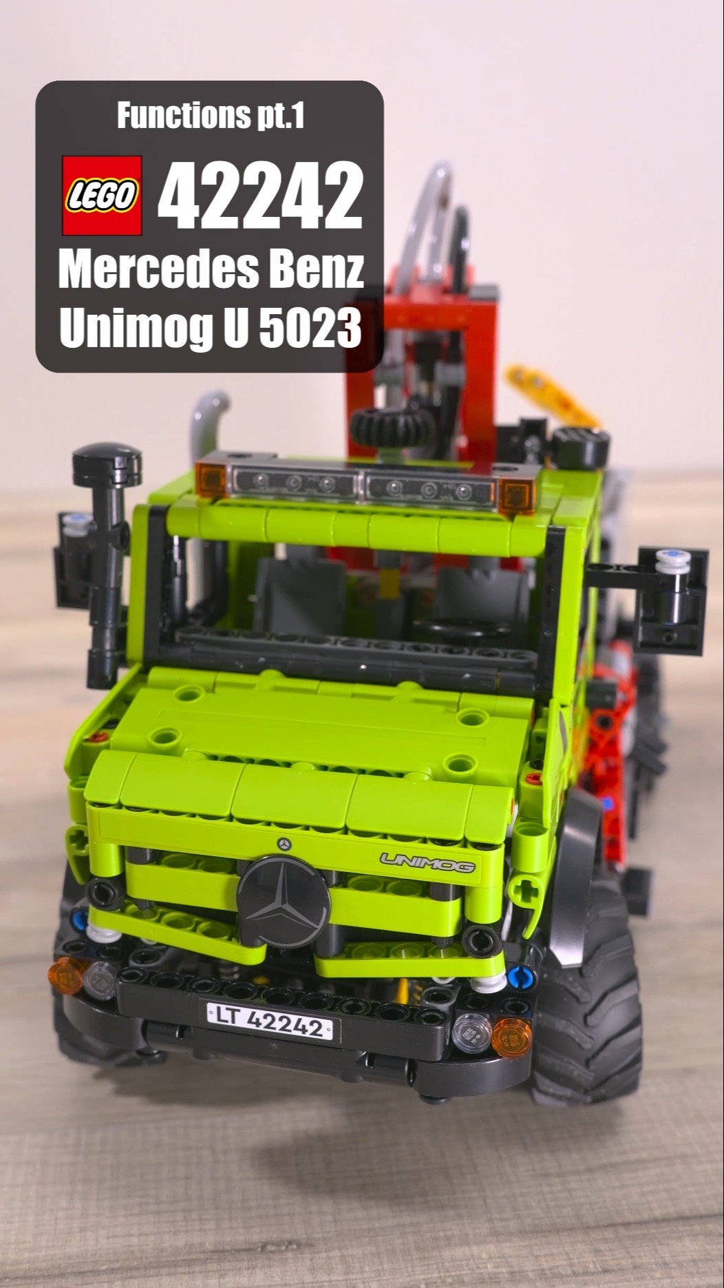 LEGO 42242 Functions Pt1 | LEGO Mercedes Benz Unimog U 5023 Crane