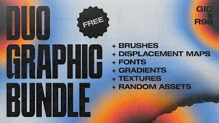 [FREE] PACK DE RECURSOS Collab / @ruido.98 /FUENTES, GRADIENTES, TEXTURAS,BRUSHES Y MÁS!