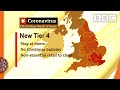 Covid-19: Millions in England and Wales go into toughest restrictions 🔴 @BBC News live - BBC