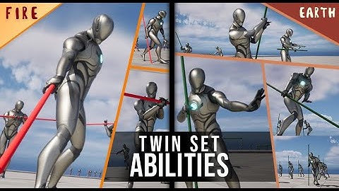 Mage Staff: Earth & Fire TWIN SET - Abilities