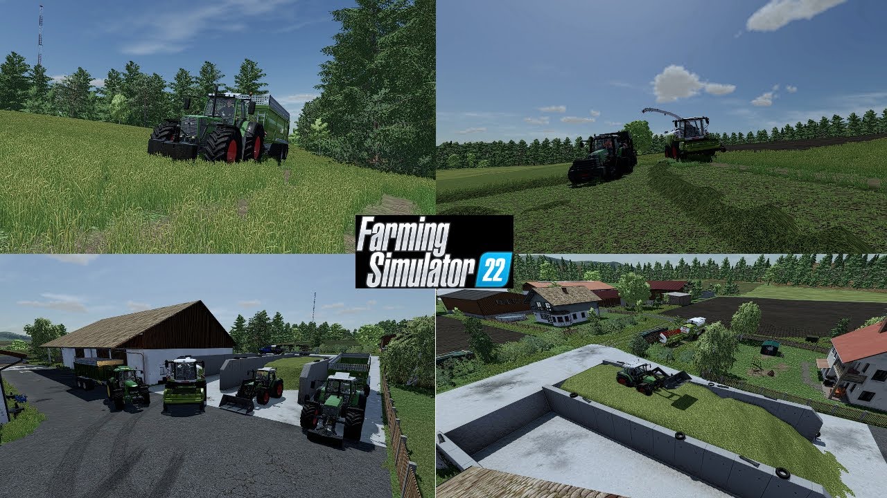 LS22 ELLERBACH #1: Gras Ernte | Farming Simulator 22 | Timelapse